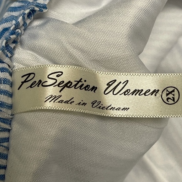 EUC PerSeption Women off the shoulder shift dress - Picture 9 of 9